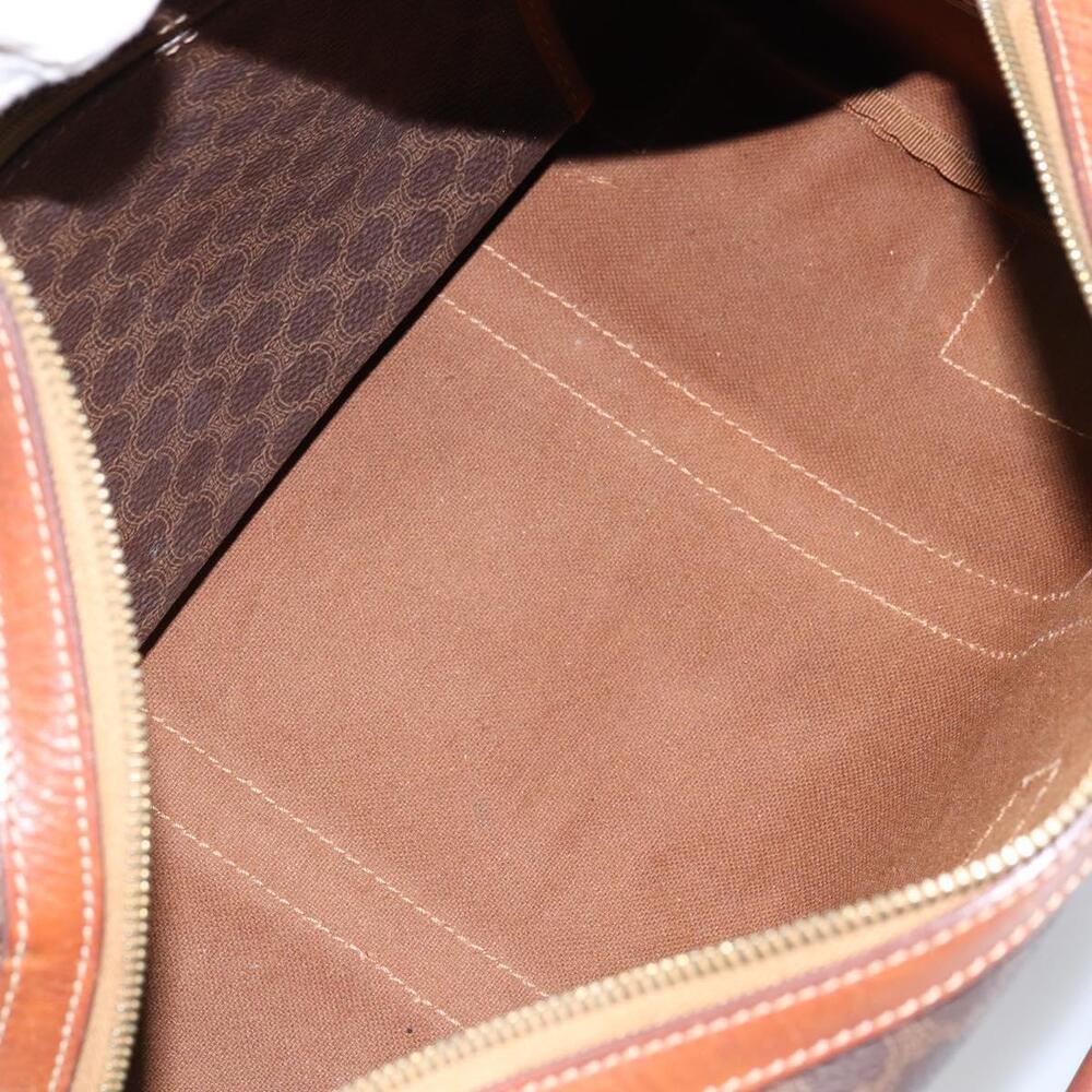 CELINE Macadam Canvas Hand Bag PVC Leather Brown Gold Auth ka572 - Picture 11 of 16
